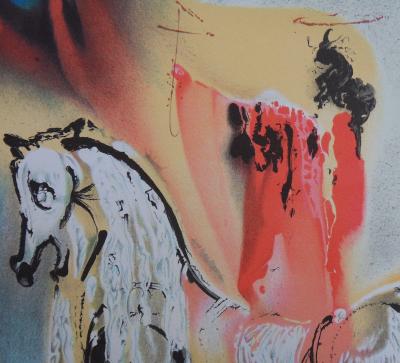 Salvador DALI : Les Chevaux, Le Chevalier Chrétien - Lithographie signée 2