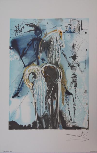 Salvador DALI: The Horses, Don Quixote - Signed Lithograph 2