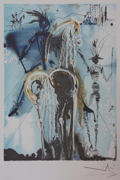 Salvador DALI: The Horses, Don Quixote - Signed Lithograph 2