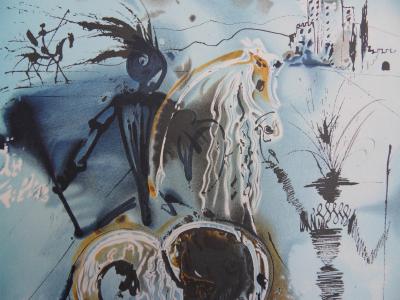 Salvador DALI: The Horses, Don Quixote - Signed Lithograph 2