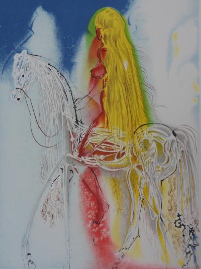 Salvador DALI: The Horses, Lady Godiva - Signed Lithograph 2