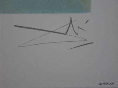 Salvador DALI : Les Chevaux, Le Picador - Lithographie signée 2