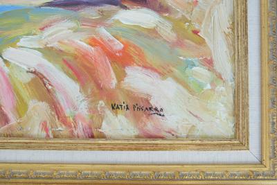 Katia PISSARRO : Nu aux fruits - Huile sur toile signée 2