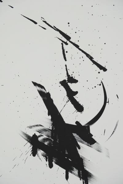 Jean MIOTTE : Composition abstraite - Lithographie originale signée BAT 2