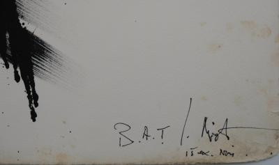 Jean MIOTTE : Composition abstraite - Lithographie originale signée BAT 2