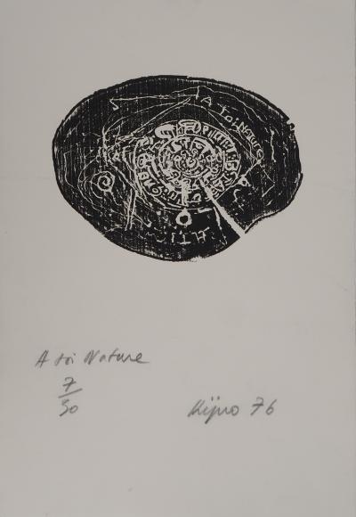 Ladislas KIJNO: To You, Nature - Original signed engraving 2
