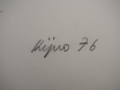 Ladislas KIJNO: To You, Nature - Original signed engraving 2