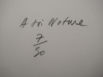 Ladislas KIJNO: To You, Nature - Original signed engraving 2