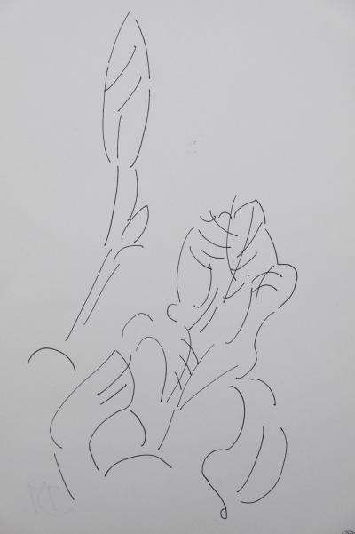 Dora Maar: Floral Composition - Original Signed Drawing 2