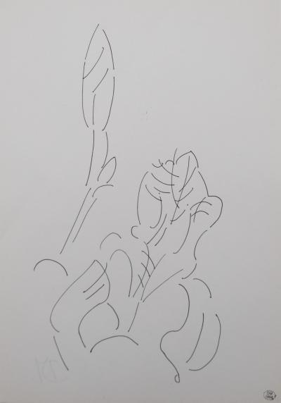 Dora Maar: Floral Composition - Original Signed Drawing 2