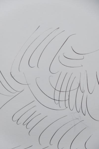 Dora MAAR : Composition brumeuse - Dessin original signé 2