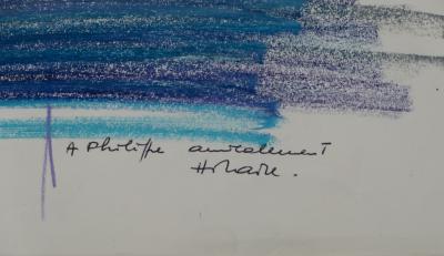 Camille HILAIRE: Evening by the Sea - Signed and dedicated pastel 2