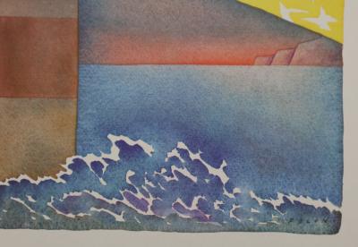 Jean-Michel FOLON : Le Phare, Héliogravure signée, 1982 2