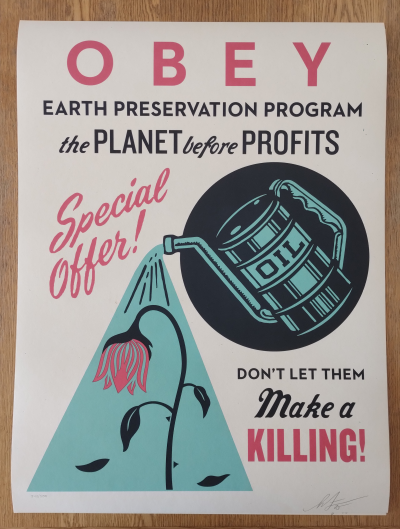 Shepard FAIREY (Obey) - Earth Preservation - Sérigraphie signée et numérotée 2