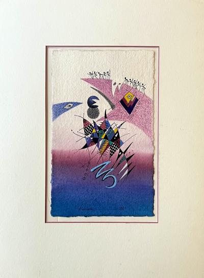 Gerald Rumata - Sans titre - Technique mixte signée 2