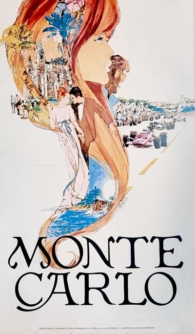 Steve Carpenter, Monte Carlo, lithographie originale, vers 1969 2