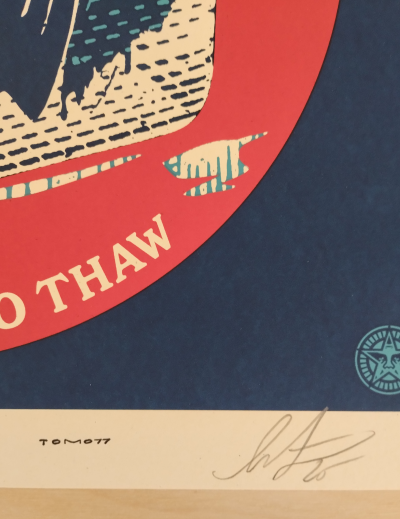 Shepard FAIREY (Obey) - ICE Too Cold to Thaw - Sérigraphie signée et numérotée 2
