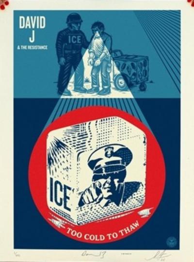 Shepard FAIREY (Obey) - ICE Too Cold to Thaw - Sérigraphie signée et numérotée 2