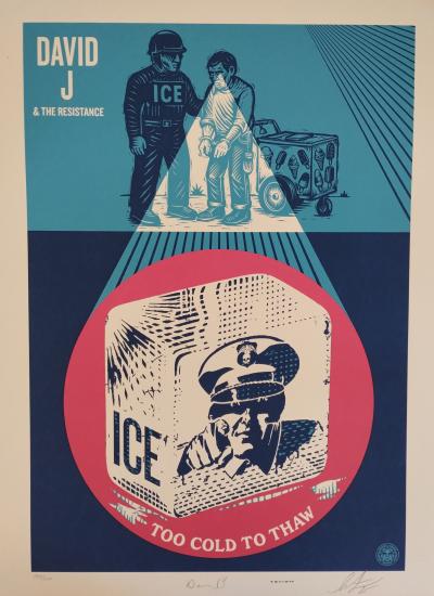 Shepard FAIREY (Obey) - ICE Too Cold to Thaw - Sérigraphie signée et numérotée 2