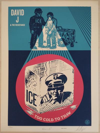 Shepard FAIREY (Obey) - ICE Too Cold to Thaw - Sérigraphie signée et numérotée 2
