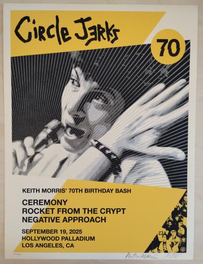 Shepard FAIREY (Obey) - Circle Jerks (Keith Morris 70th) - Sérigraphie signée et numérotée 2