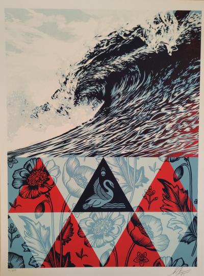 Shepard FAIREY (Obey) - Wave of Distress - Sérigraphie signée et numérotée 2