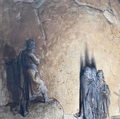 Gustave Doré (D’après) - Macbeth dans la grotte des sorcières - Sérigraphie - Edition limité 2