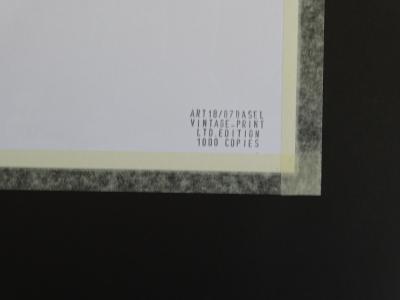 Andy Warhol - Rhinocéros, extrait de la série Espèces menacées - 1987, sérigraphie 2