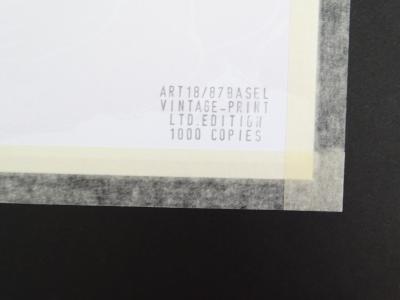 Andy Warhol - Rhinocéros, extrait de la série Espèces menacées - 1987, sérigraphie 2