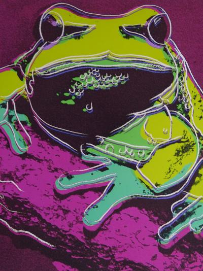 Andy Warhol - Grenouille, extrait de la série Espèces menacées - 1987, sérigraphie