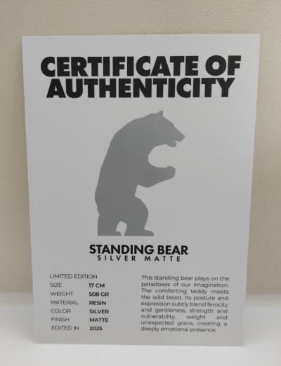 Richard Orlinski -Standing Bear, 2025 - sculpture 2