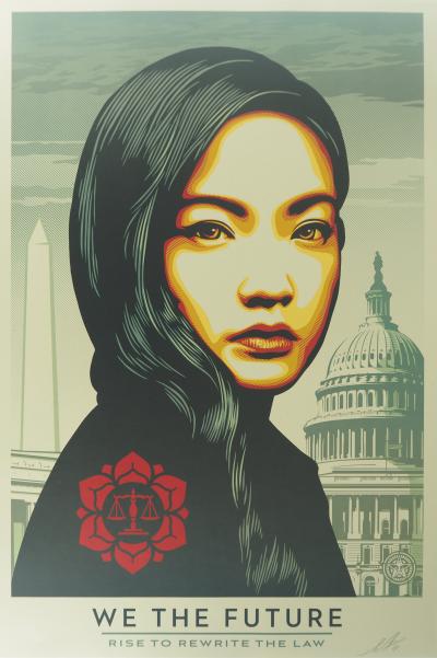 Shepard FAIREY (OBEY) : We the future (Rise to rewrite the law) - Lithographie signée 2