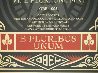 Shepard FAIREY (OBEY): E pluribus unum - Signed Vinyl 2