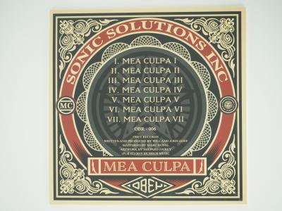 Shepard FAIREY (OBEY): Mea culpa - Signed Vinyl 2