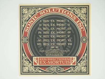Shepard FAIREY (OBEY): Resurrectionem ex-mortuis - Signed vinyl 2