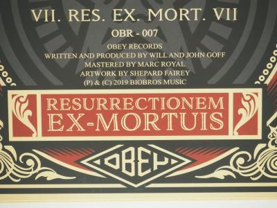 Shepard FAIREY (OBEY): Resurrectionem ex-mortuis - Signed vinyl 2