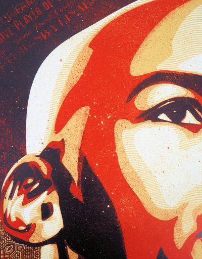Shepard FAIREY (OBEY): Michael Jordan - Original signed silkscreen print 2