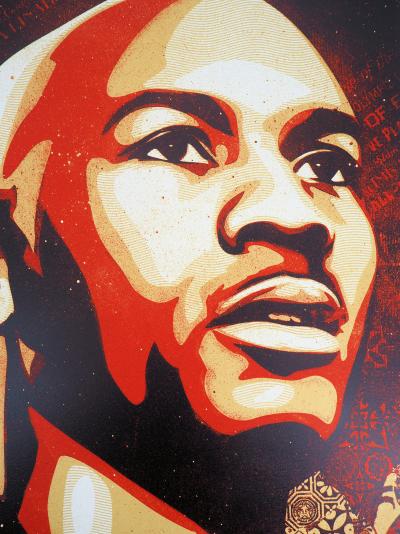 Shepard FAIREY (OBEY): Michael Jordan - Original signed silkscreen print 2