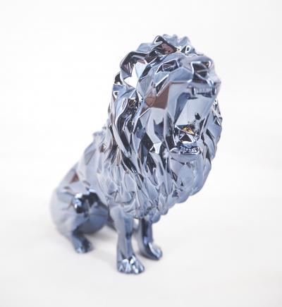 Richard ORLINSKI : Lion Spirit (Silver edition) - Sculpture originale 2