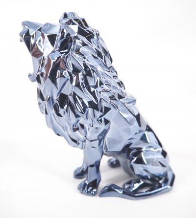 Richard ORLINSKI : Lion Spirit (Silver edition) - Sculpture originale 2