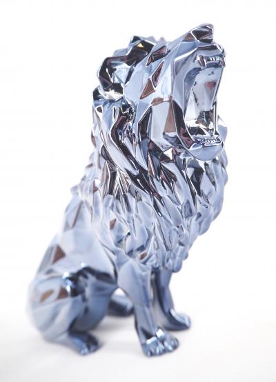 Richard ORLINSKI : Lion Spirit (Silver edition) - Sculpture originale 2