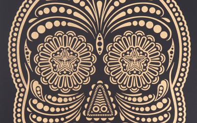 Shepard FAIREY (OBEY) and Ernesto YERENA: Day of the Dead Calavera - Original signed letterpress prints 2