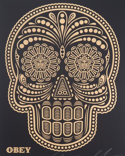 Shepard FAIREY (OBEY) and Ernesto YERENA: Day of the Dead Calavera - Original signed letterpress prints 2