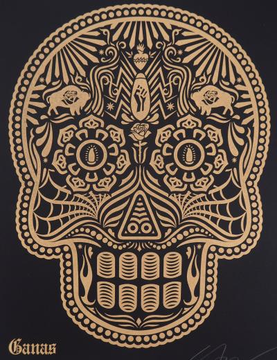 Shepard FAIREY (OBEY) and Ernesto YERENA: Day of the Dead Calavera - Original signed letterpress prints 2