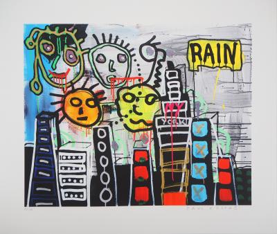 Paul KOSTABI : Portrait de famille à NY - Giclée originale signée 2