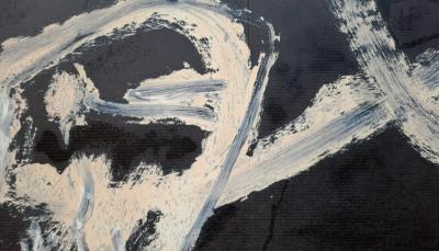 Antoni Tapiès - Crâne renversé, 1986 - Lithographie originale en couleur 2
