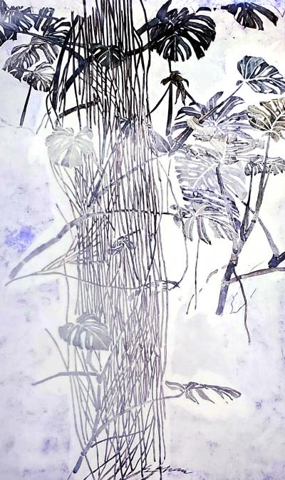 Sam Szafran, Plantes et lianes, affiche originale, 1989 2