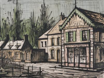 Bernard BUFFET - Le chalet restaurant, Lithographie originale signée 2