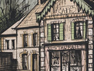 Bernard BUFFET - Le chalet restaurant, Lithographie originale signée 2