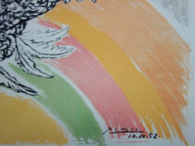 Pablo Picasso: Dove with a Rainbow - Signed Lithograph 2